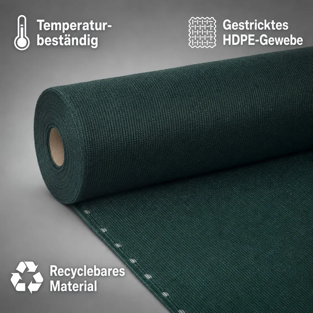 Sichtschutznetz, Windschutznetz, Zaunblende, HDPE