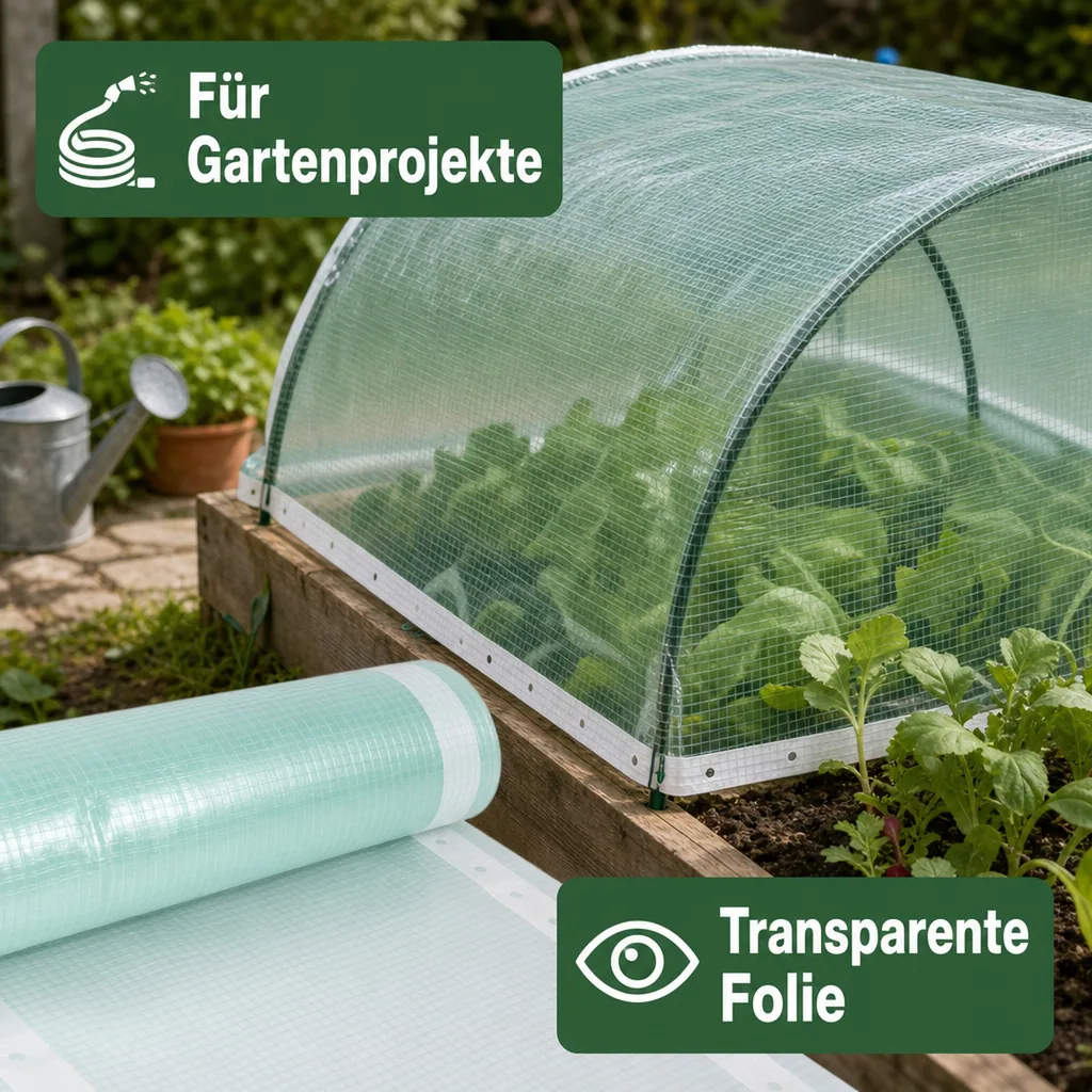 Gitterfolie, Gewächshausfolie, Baufolie, Abdeckfolie, Gartenfolie