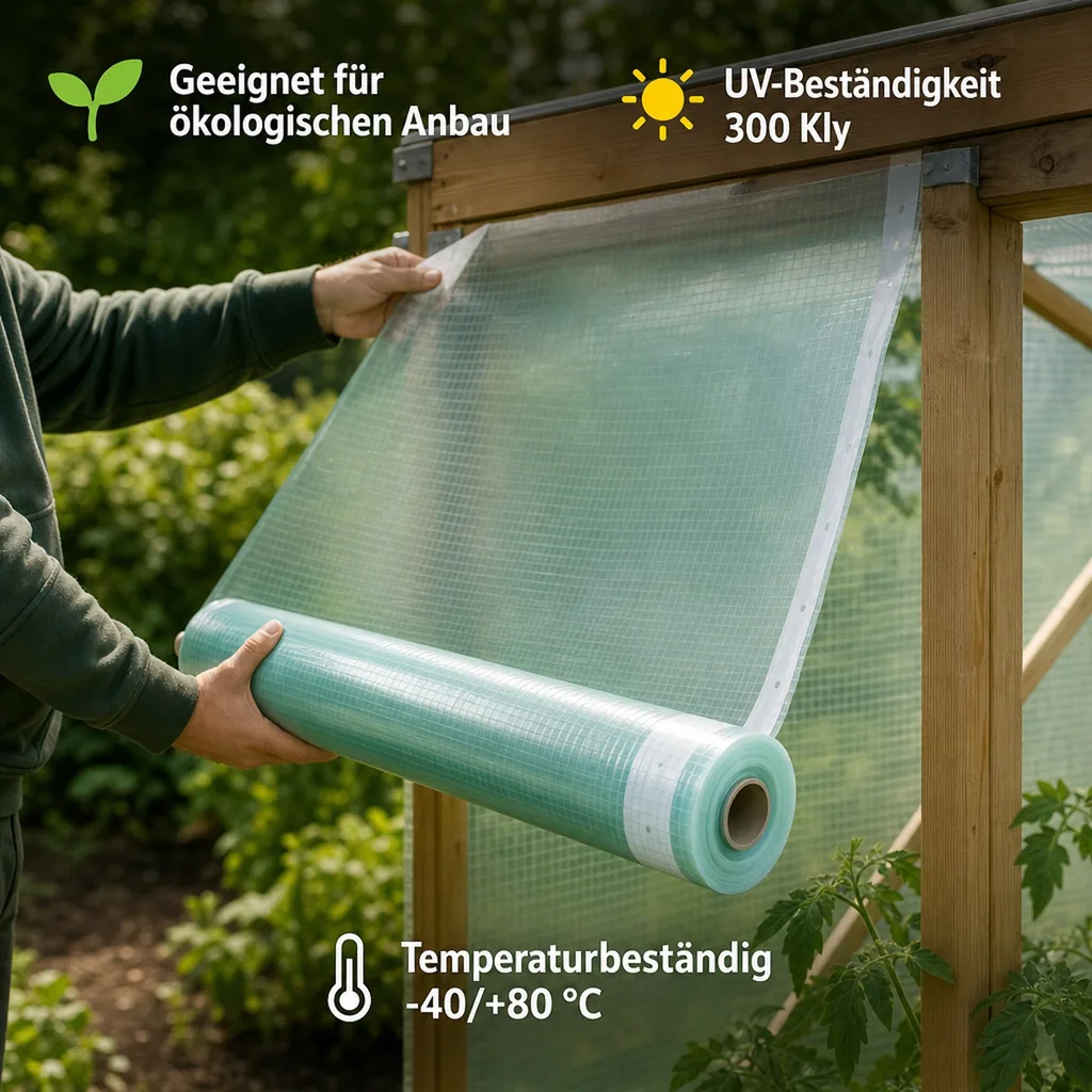 Gitterfolie 2m x 40m, mit Nagelrand, UV-stabil