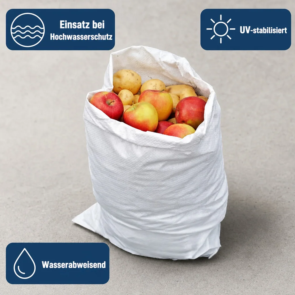 Gewebesack, PP Sack 90x140cm, Schuttsack, Schwerlastsack, 230L