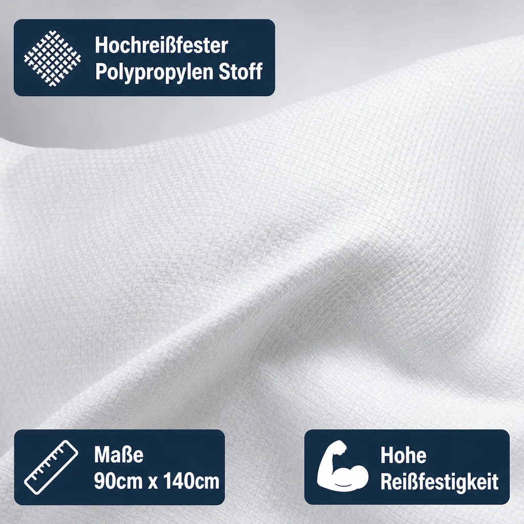 Gewebesack, PP Sack 90x140cm, Schuttsack, Schwerlastsack, 230L