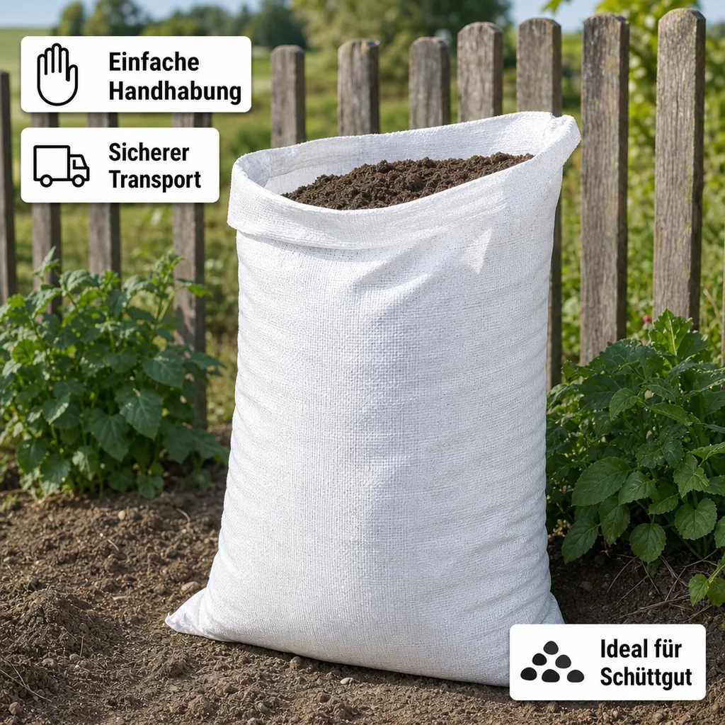 Gewebesack, PP Sack 90x140cm, Schuttsack, Schwerlastsack, 230L