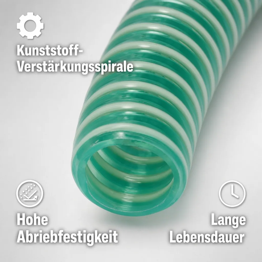 Druckschlauch 25mm, Saug- und Druckschlauch, 9 Meter, Pool, Teich, Industrie