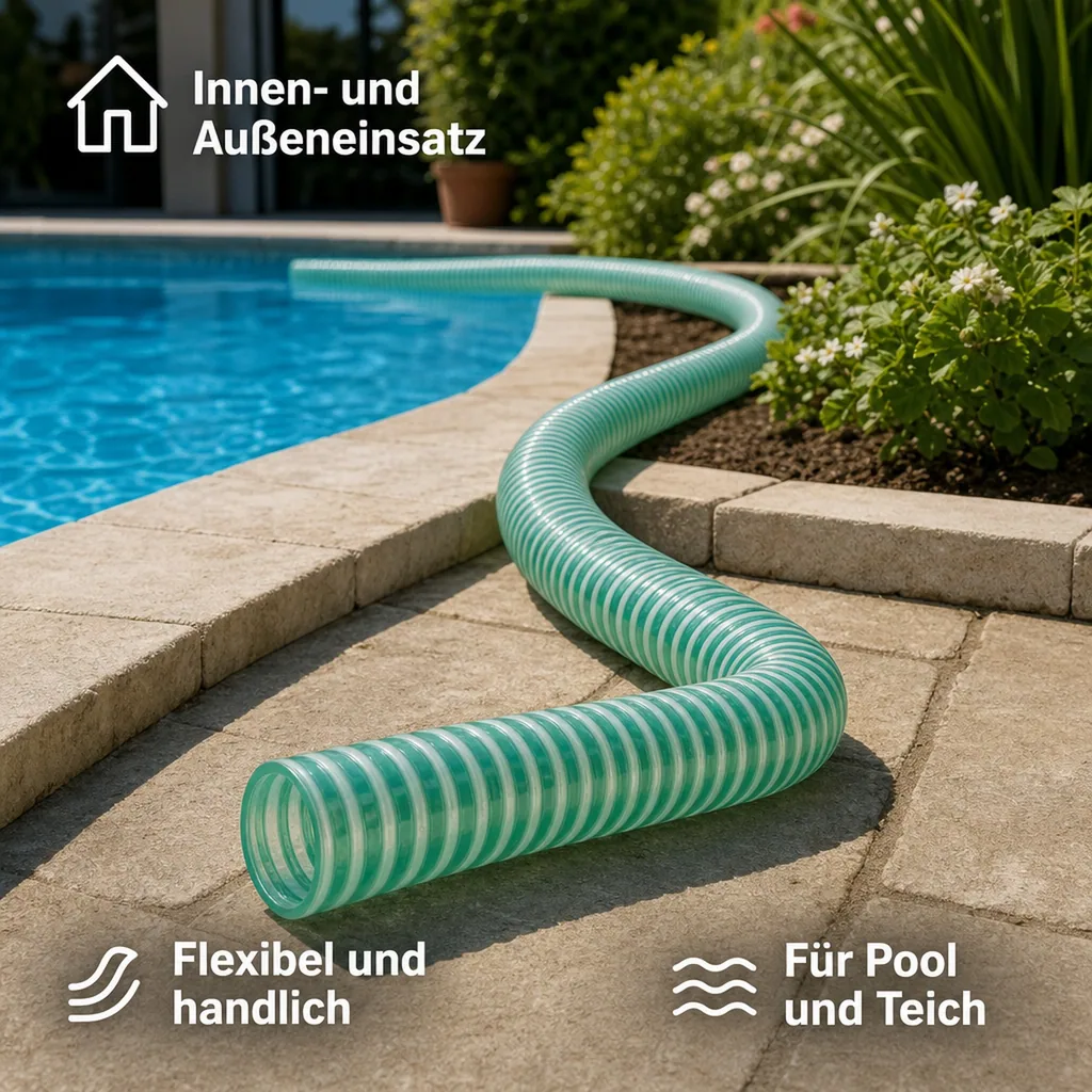 Druckschlauch 25mm, Saug- und Druckschlauch, 15 Meter