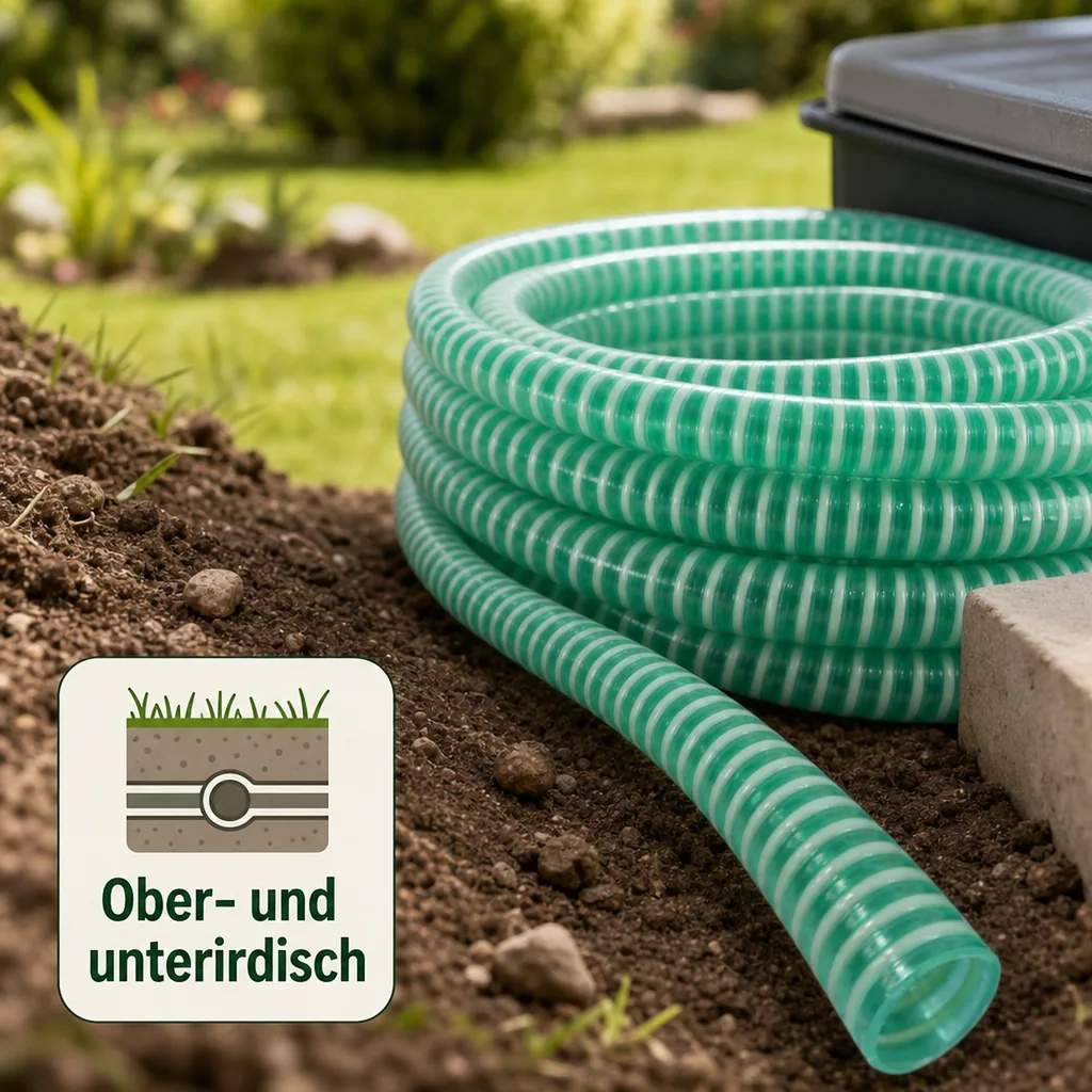 Druckschlauch 25mm, Saug- und Druckschlauch, 15 Meter