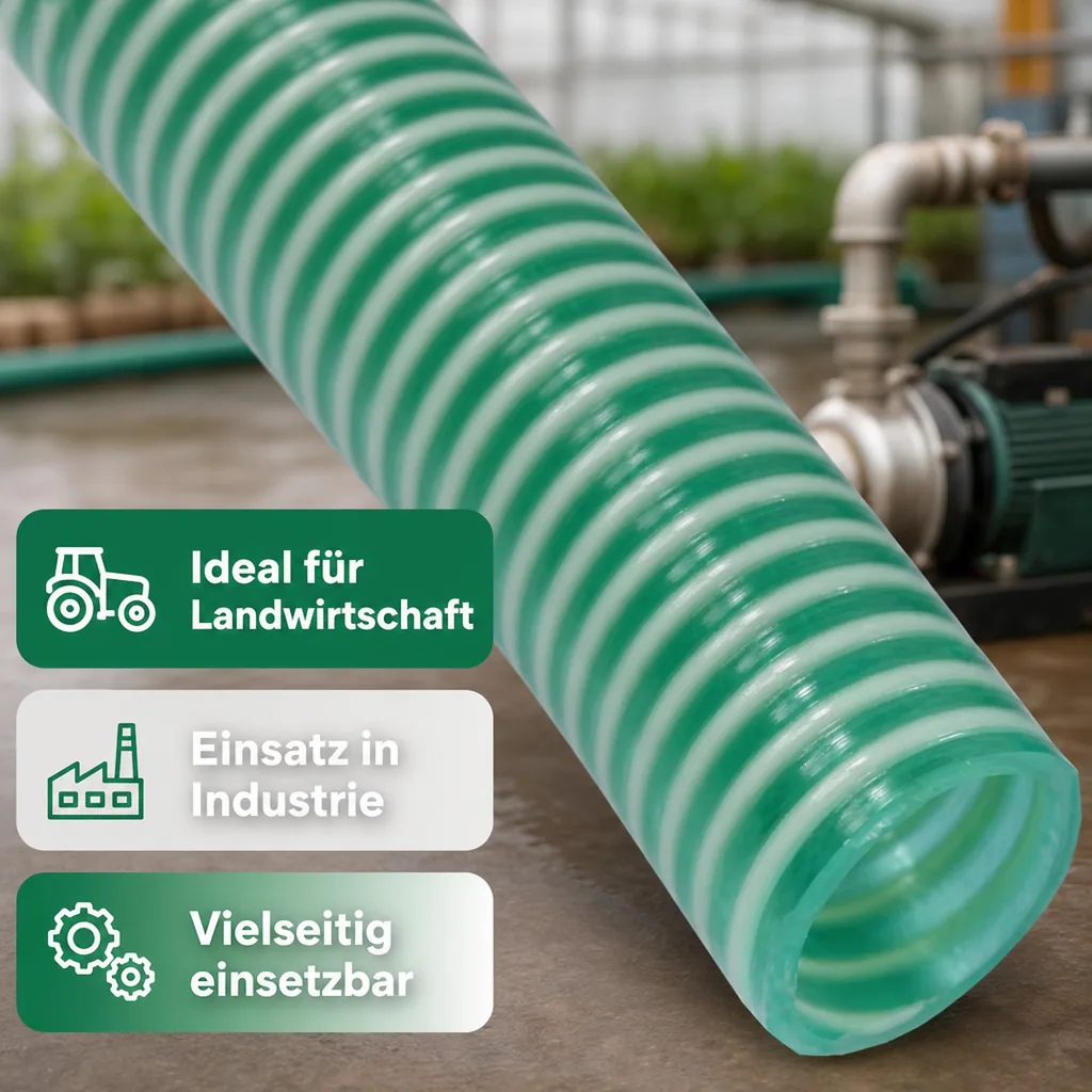 Druckschlauch 25mm, Saug Druckschlauch, 3 Meter, Pool, Teich, Industrie