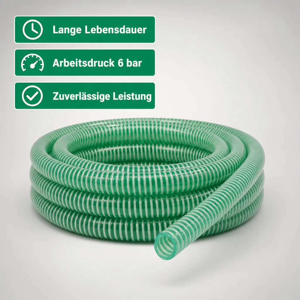 Druckschlauch 25mm, Saug Druckschlauch, Poolschlauch 25mm, 4 Meter