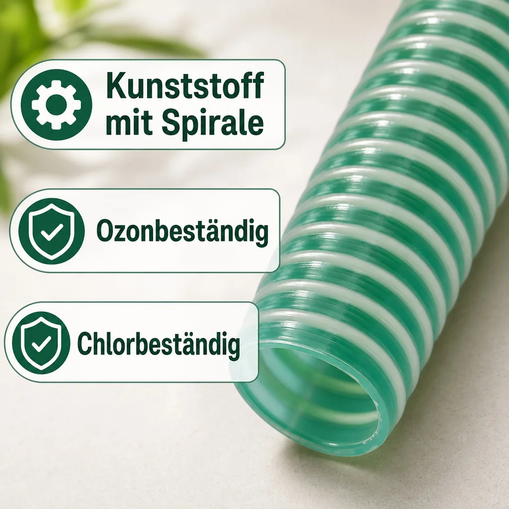 Druckschlauch 25mm, Saug Druckschlauch, Pool, Teich, 7m