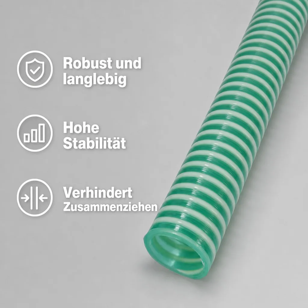 Druckschlauch 25mm, Saug Druckschlauch, 3m, Pool, Teich