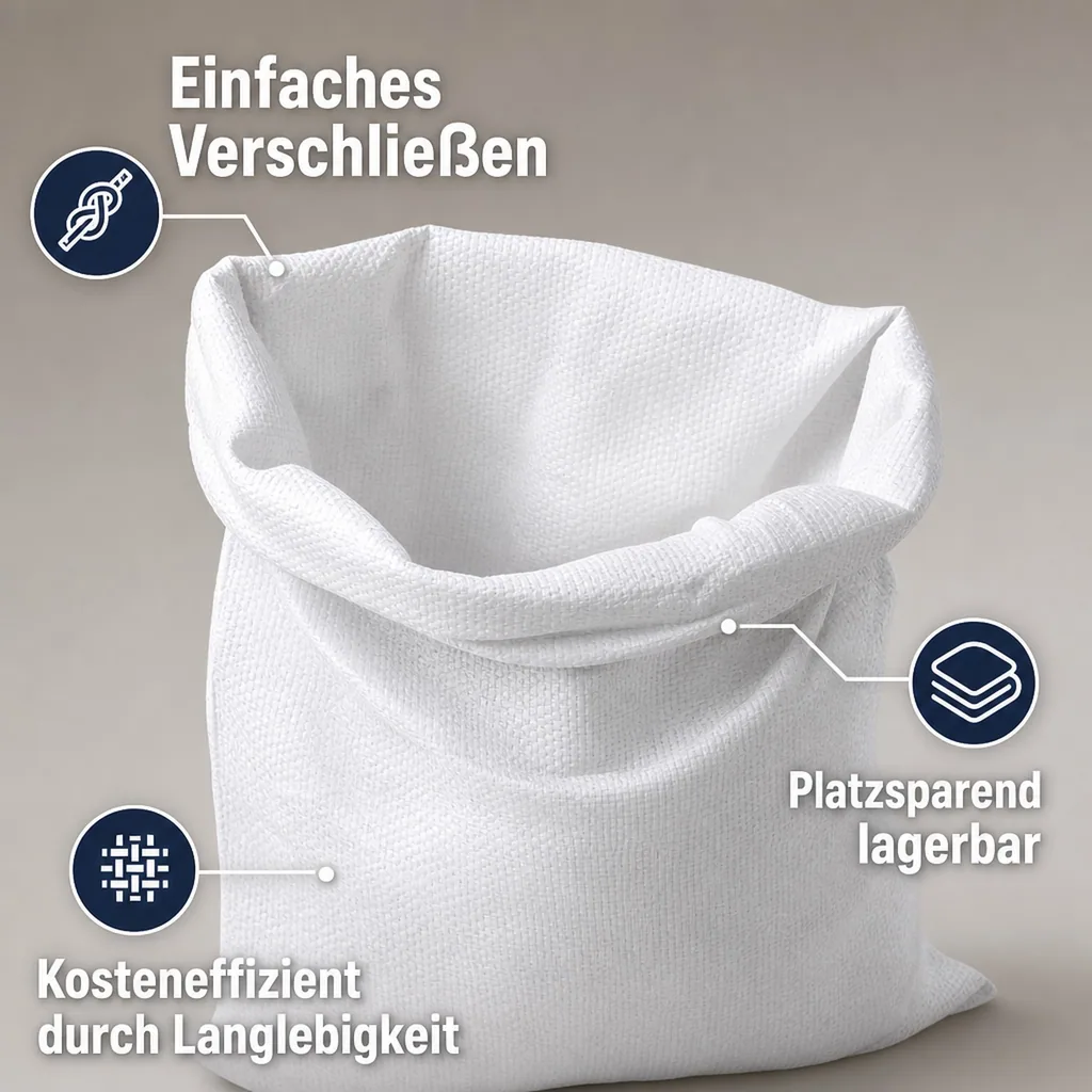 Gewebesack, PP Sack 180x220cm, Schuttsack, Gartensack, 1150 Liter