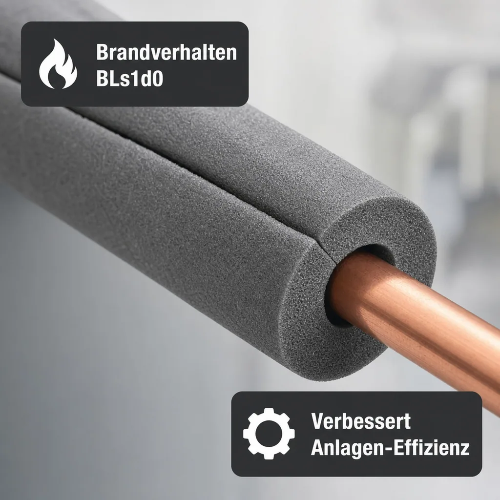 CLIMAFLEX® 2m Isolierschlauch Ø 42 mm x 25 mm Dämmung 50% Cu GEG