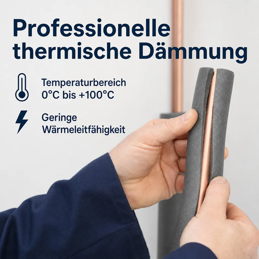 CLIMAFLEX® 2m Isolierschlauch Ø 42 mm x 25 mm Dämmung 50% Cu GEG
