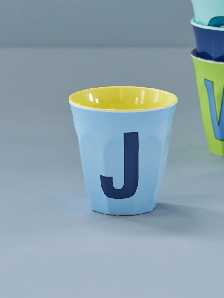RICE Becher - J, 250 ml, Melamine, Farbe: Zartblau