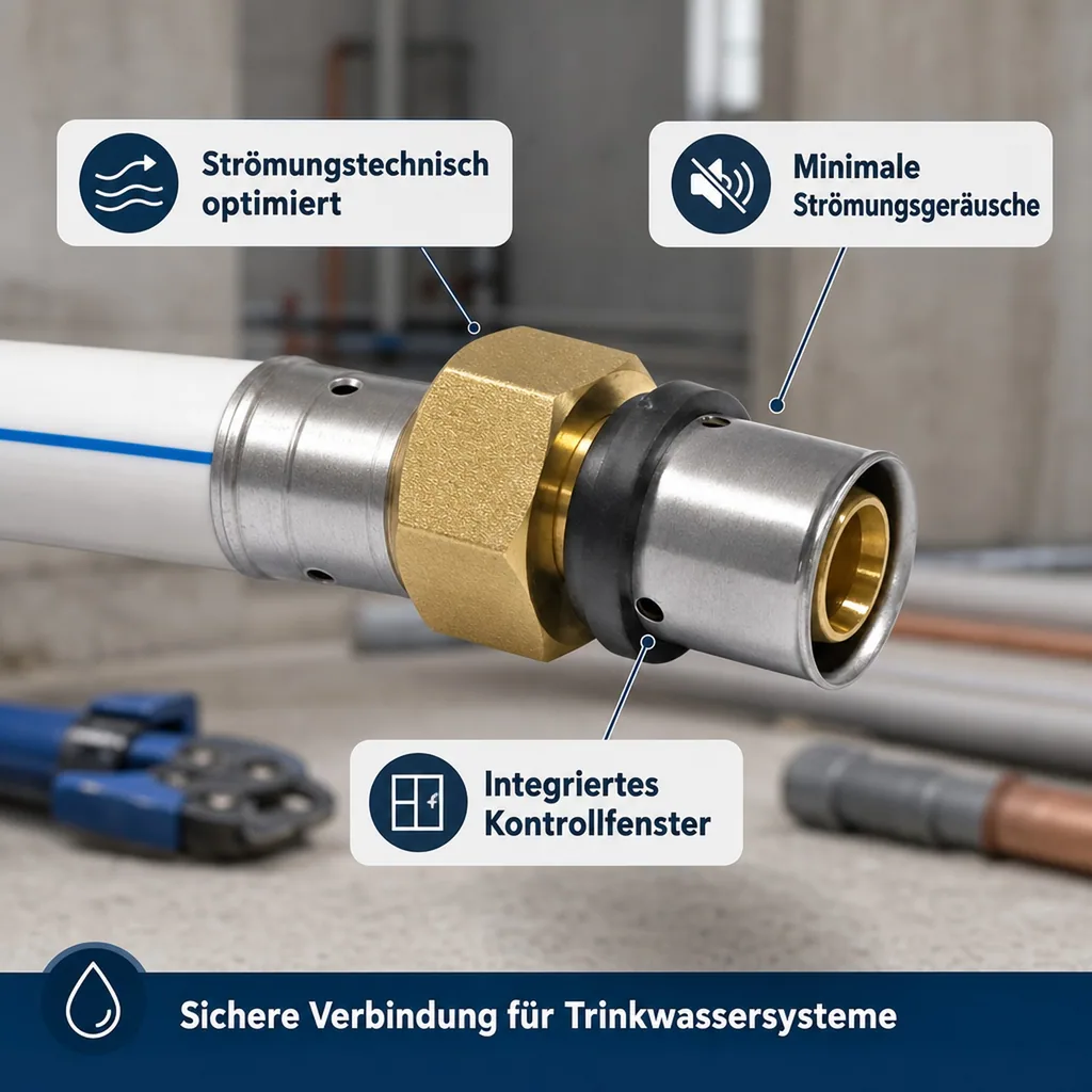 Pressfitting Übergangverschraubung 26 x 3 - 1 1/2" IG