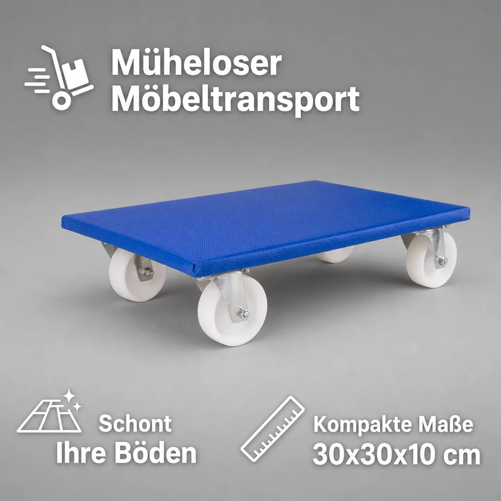 Möbelroller 500 kg, Schwerlast, Transportroller Möbel