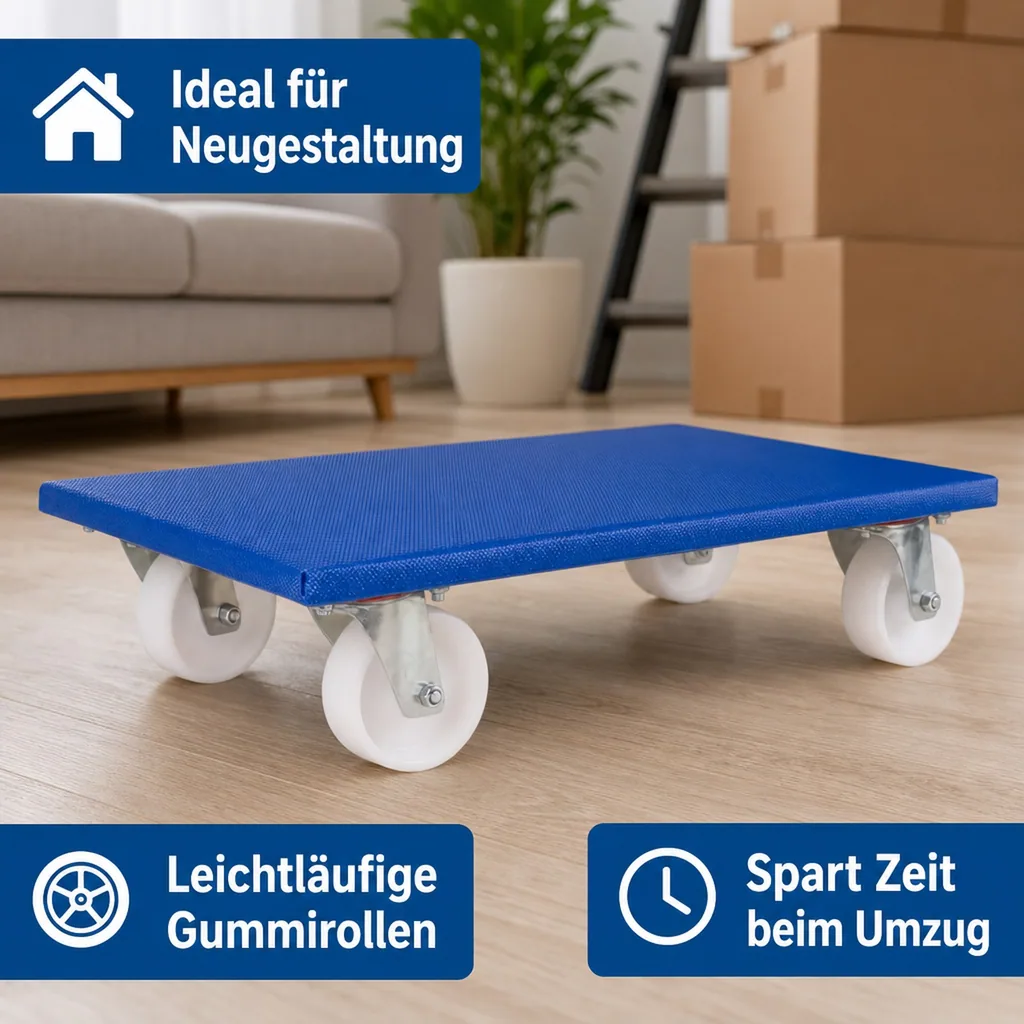 Möbelroller 500 kg, Schwerlast, Transportroller Möbel