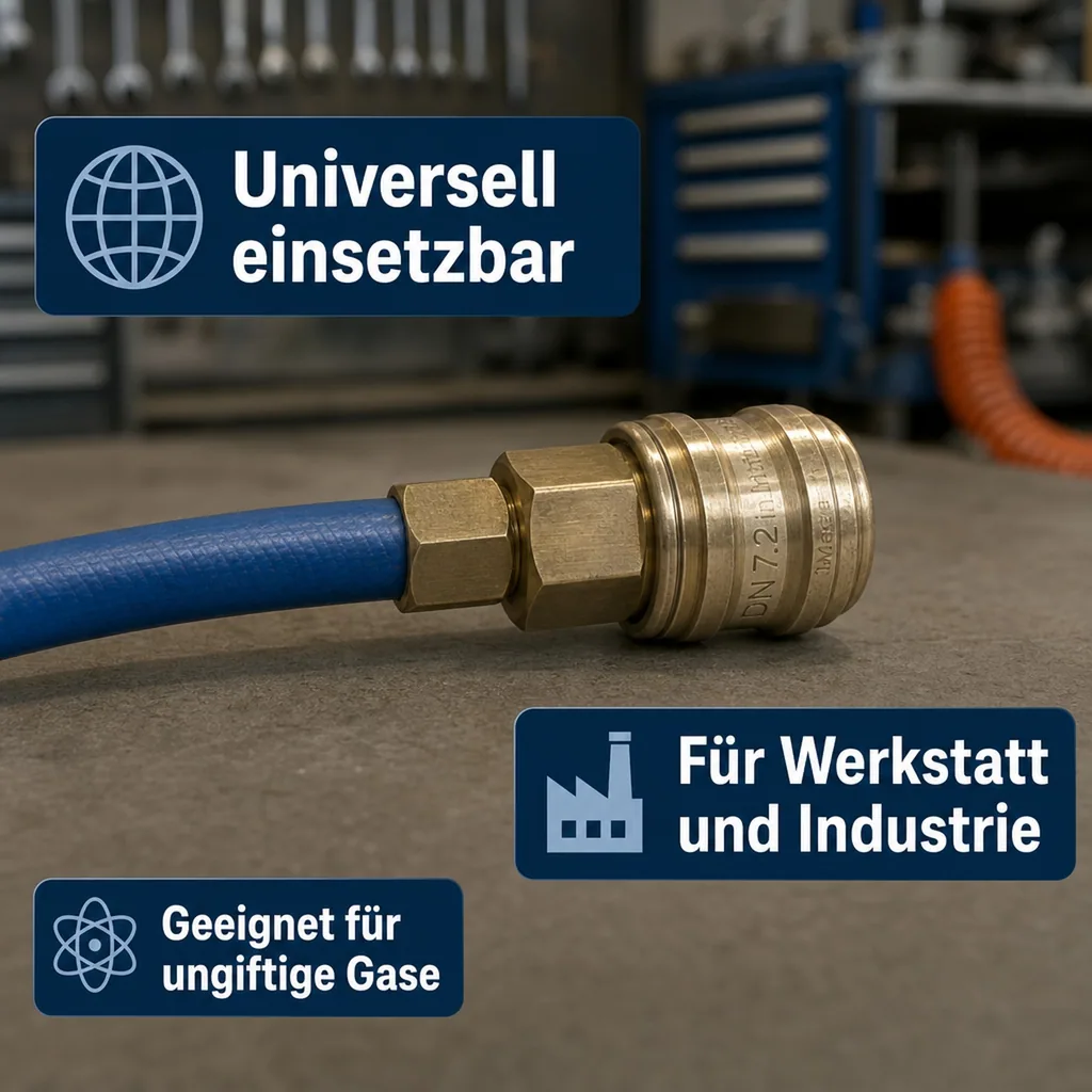 Druckluftkupplung, Schnellkupplung Druckluft, 1/4 Zoll