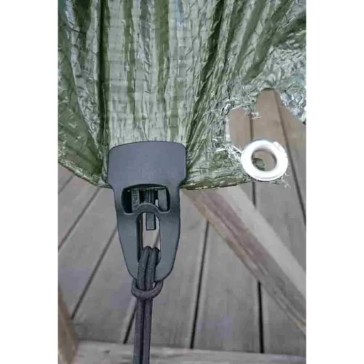 Befestigungsclip, schwarz, für Folien, Planen, Stoffe, wiederverwendbar
