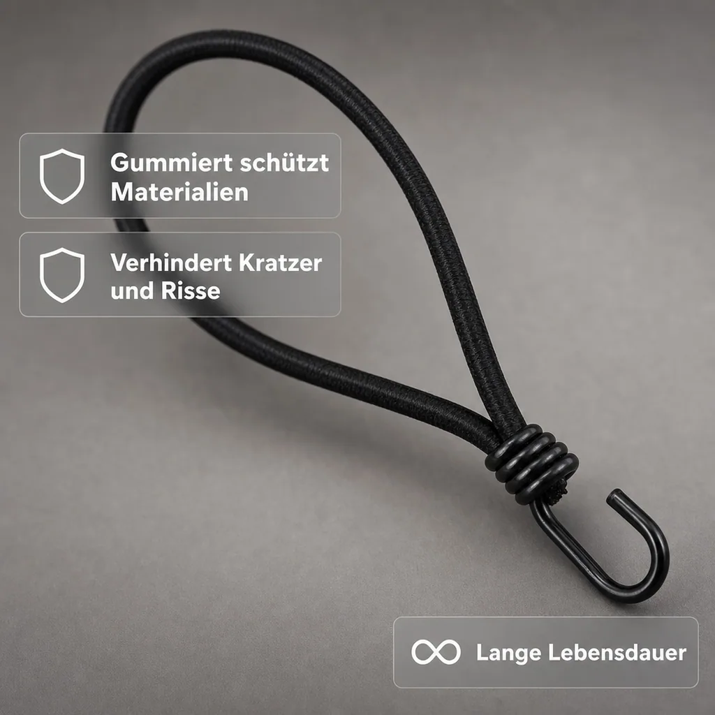 Expanderhaken Set, 20 Stück, 25cm, Planen befestigen