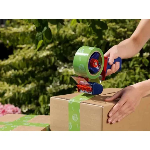 Paketband grün, 50 mm x 66 m, PP Klebeband, umweltfreundlich
