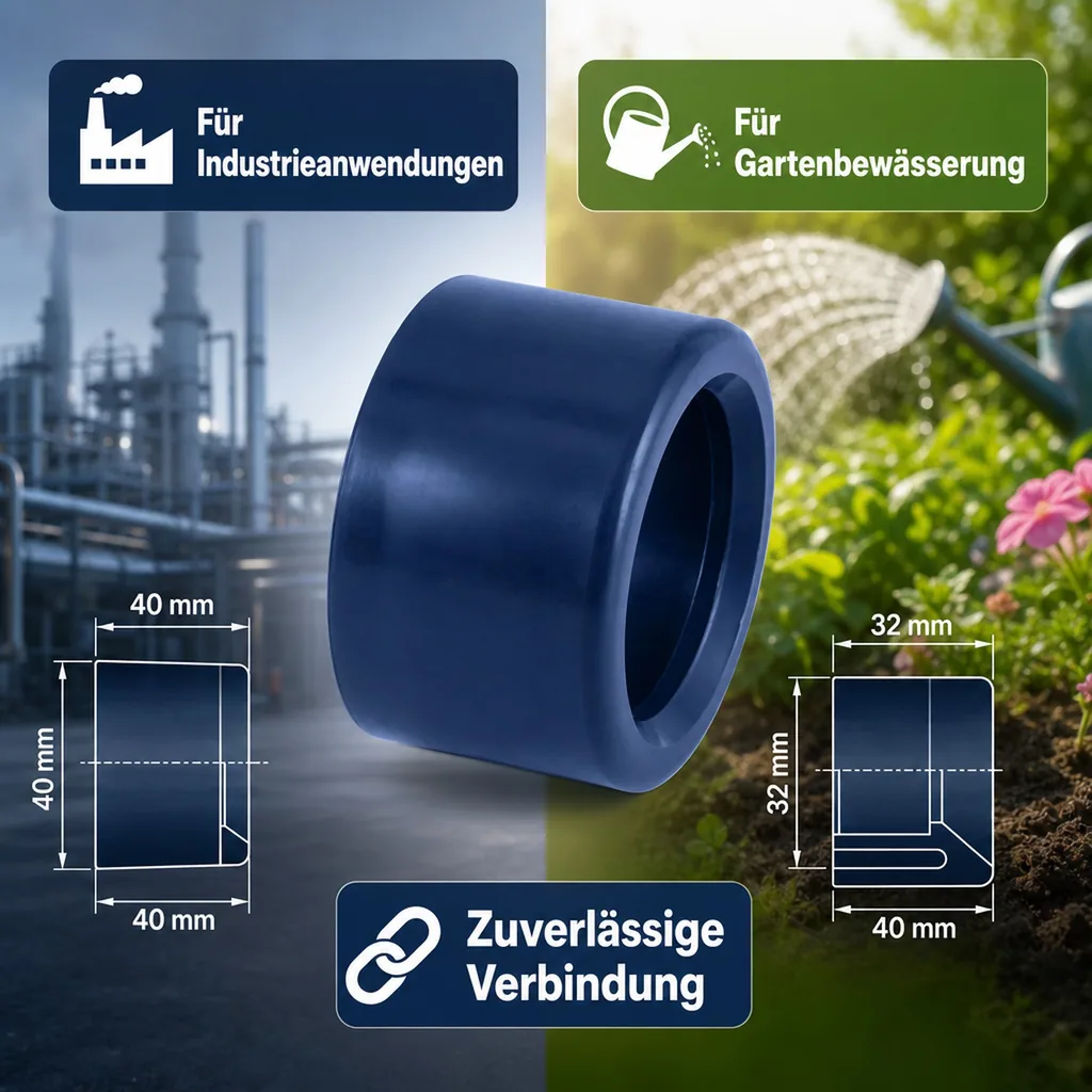 PVC Reduktion, 40x32 mm, kurz, PN16
