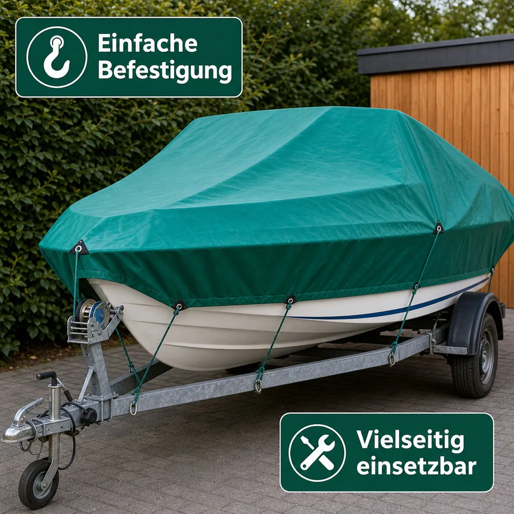 Abdeckplane, PVC Plane 650g/m², 1,5 x 6m (9m²), grün, wasserdicht, reißfest