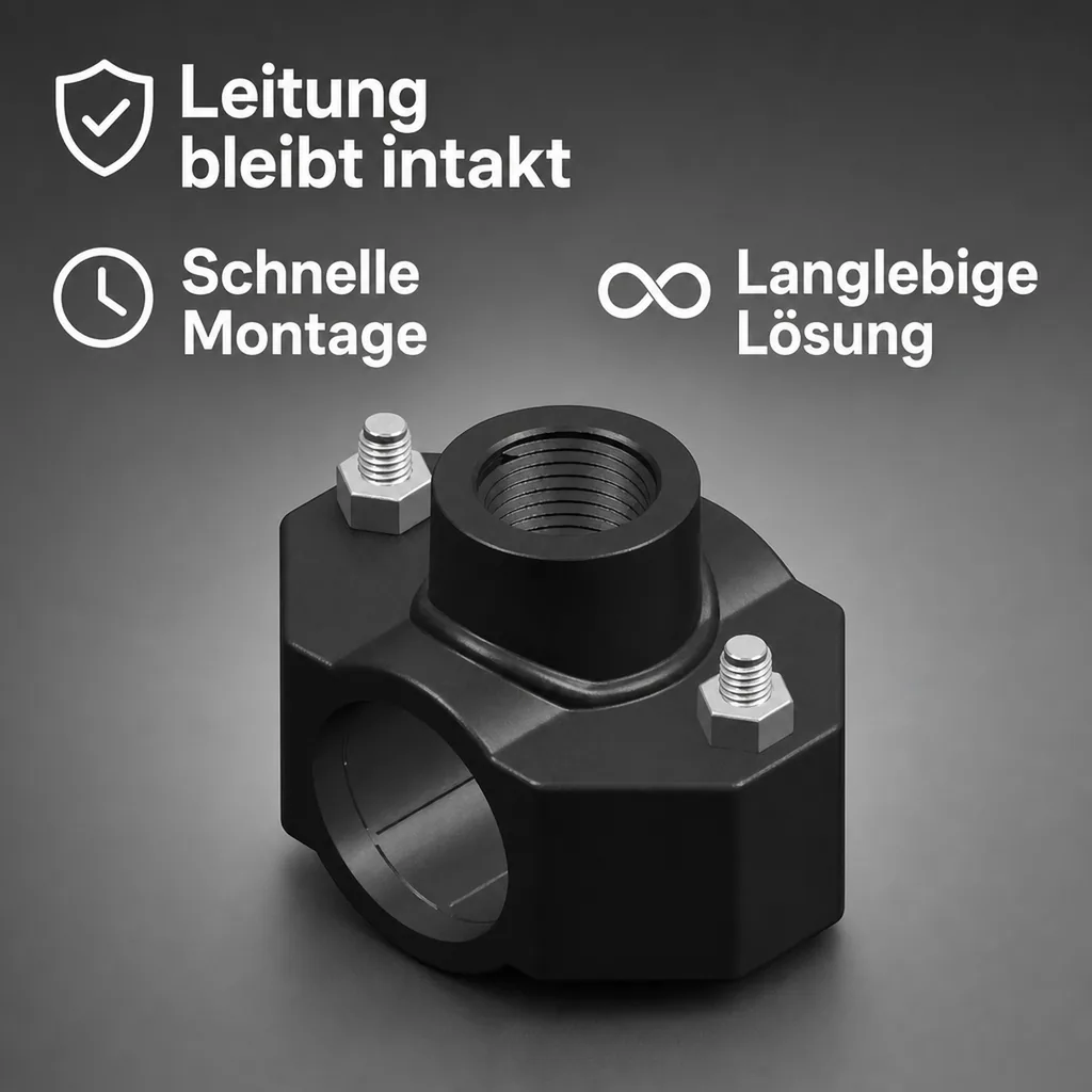 Anbohrschelle 32mm, PP, Wasserleitung Abzweig