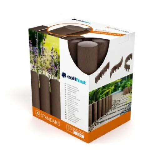 Gartenpallisade, Beeteinfassung, Rasenkante, Braun, 2,30 m