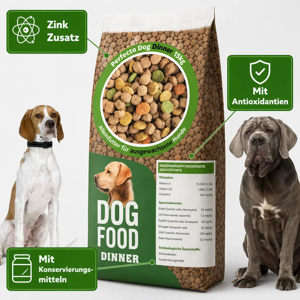 Trockenfutter für Hunde Perfecto Dog Dinner 15kg