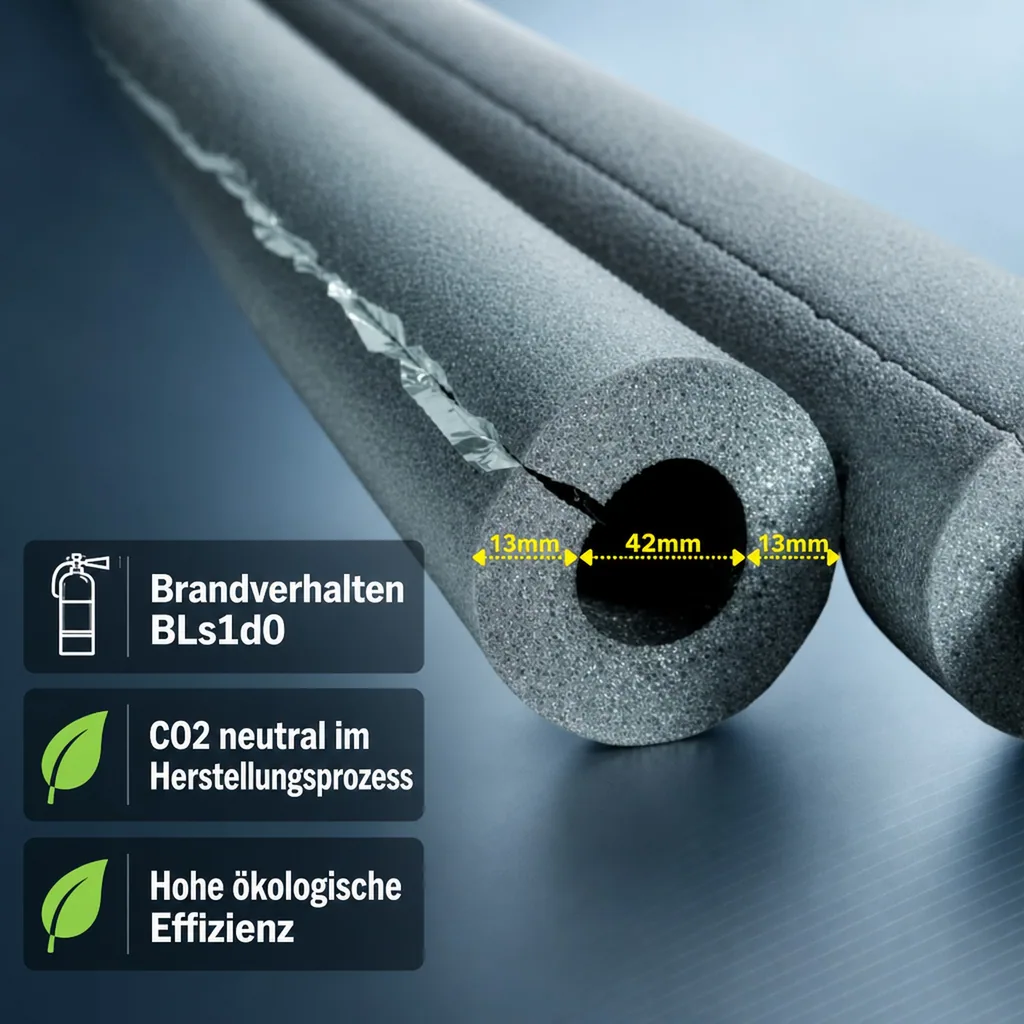 CLIMAFLEX® XT 2m Isolierschlauch Ø 42 mm x 13 mm Dämmung selbstklebend
