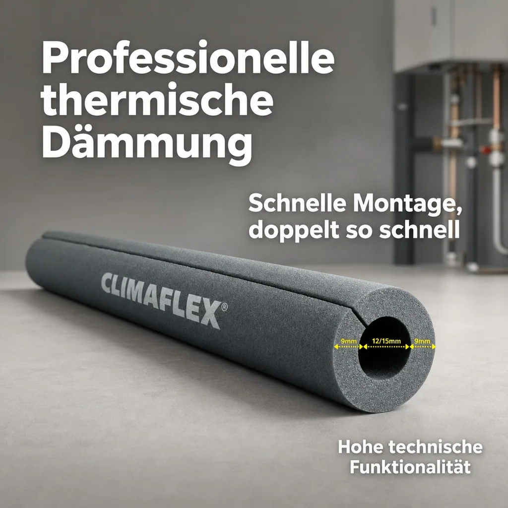 CLIMAFLEX® XT 2m Isolierschlauch Ø 35 mm x 13 mm Dämmung selbstklebend
