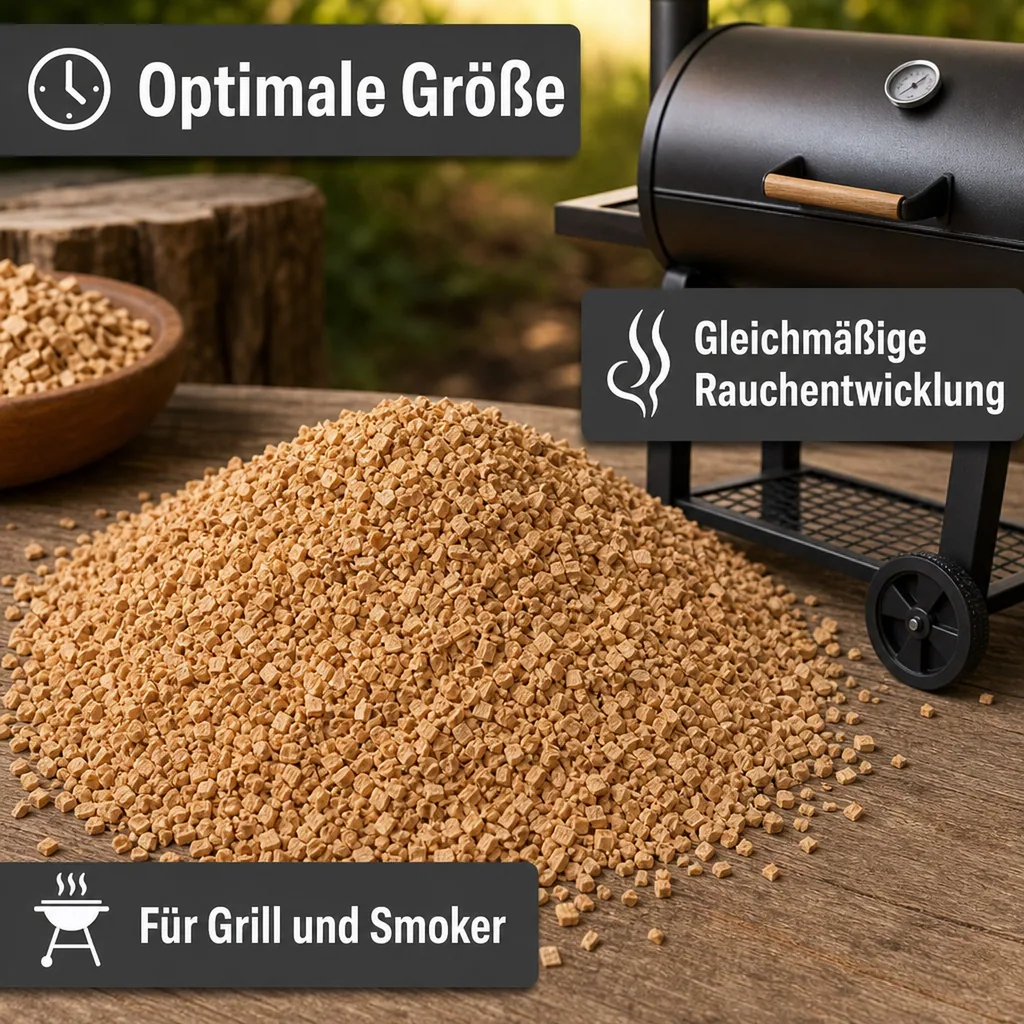 Räucherchips 15 kg, 1,0 - 2,5 mm, Holzchips für Smoker