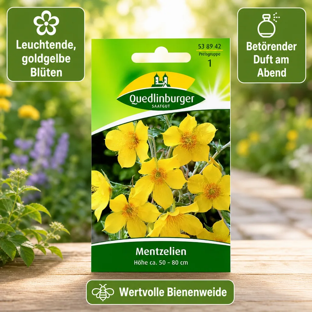 Mentzelia Lindleyi, Goldstern Samen, Bienenweide, duftende Sommerblume