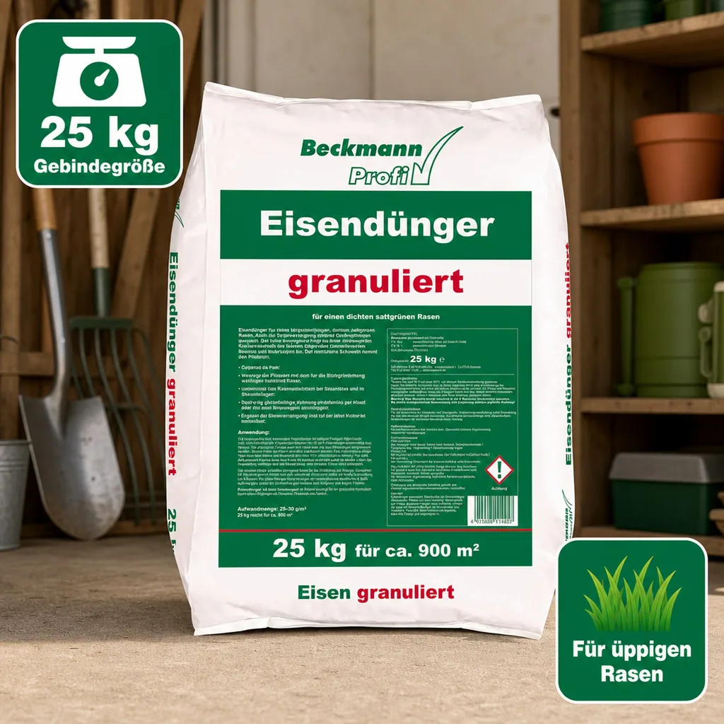 Iron Fertilizer 25 kg, granular, 2-4mm f. ca. 900m², lawn fertilizer