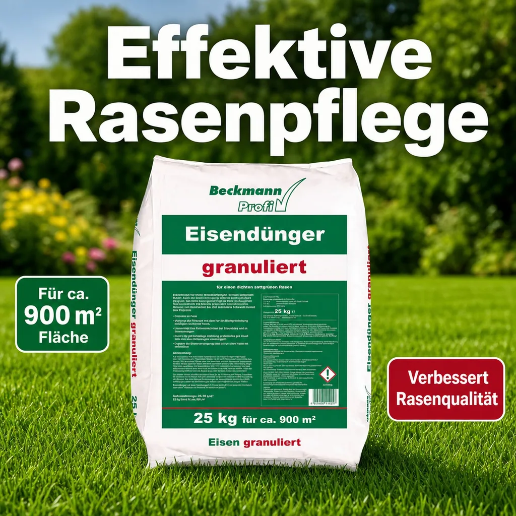 Eisendünger 25 kg, granuliert, 2-4 mm, für ca. 900 m², Rasendünger