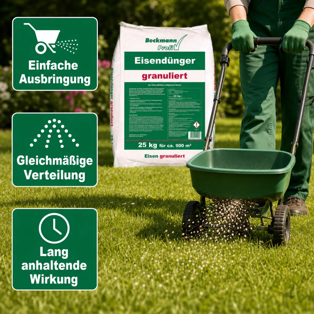 Iron Fertilizer 25 kg, granular, 2-4mm f. ca. 900m², lawn fertilizer