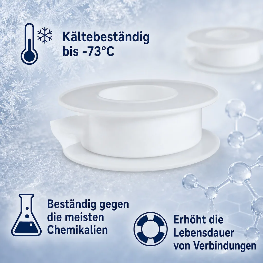 PTFE Band, Teflonband 1/2 Zoll x 10m, Gewindedichtband