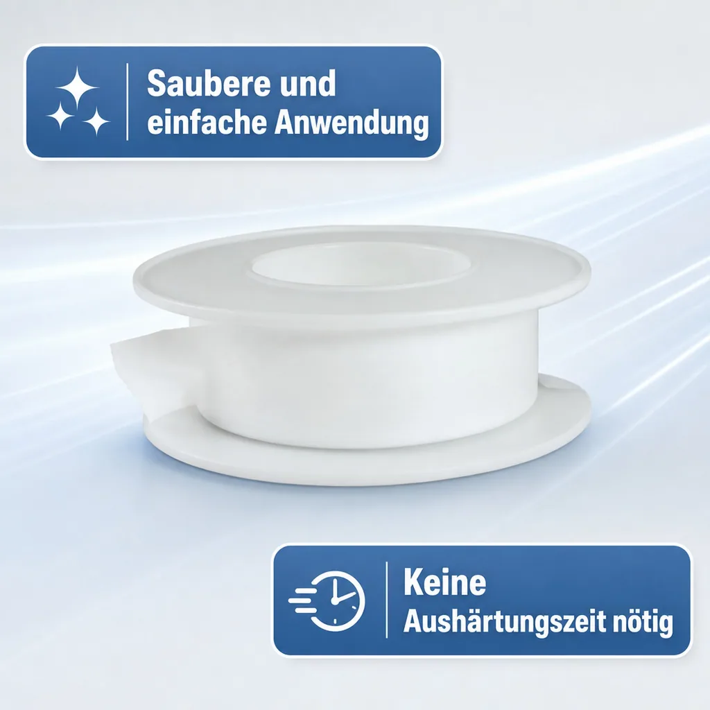 PTFE Band, Teflonband 1/2 Zoll x 10m, Gewindedichtband