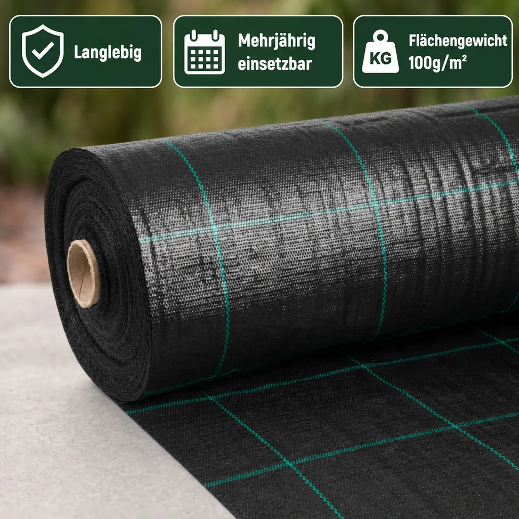 Bodengewebe, Unkrautvlies 1m x 1m, 100g/m²