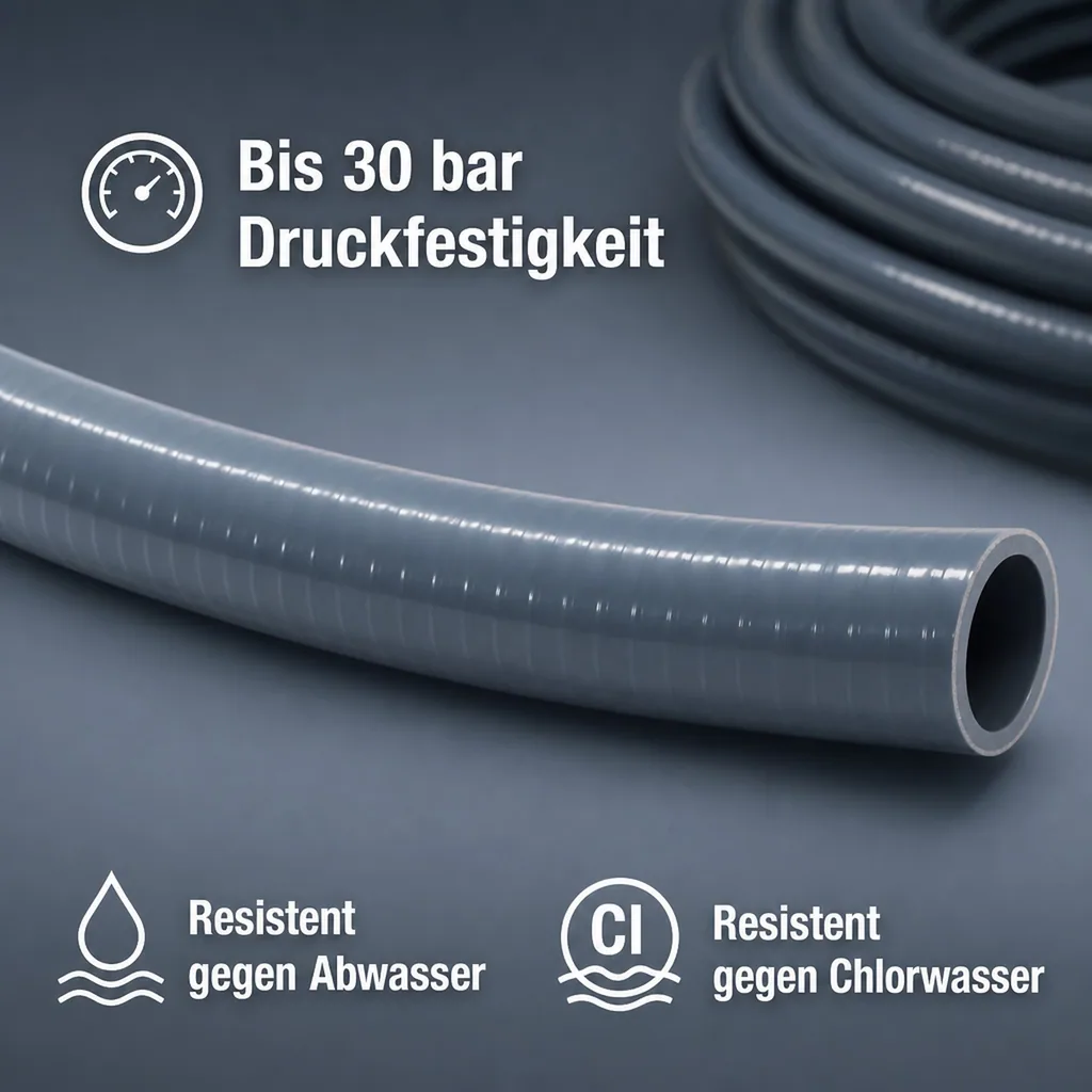 1m PVC Adhesive Flex Hose 50 mm Outer Diameter
