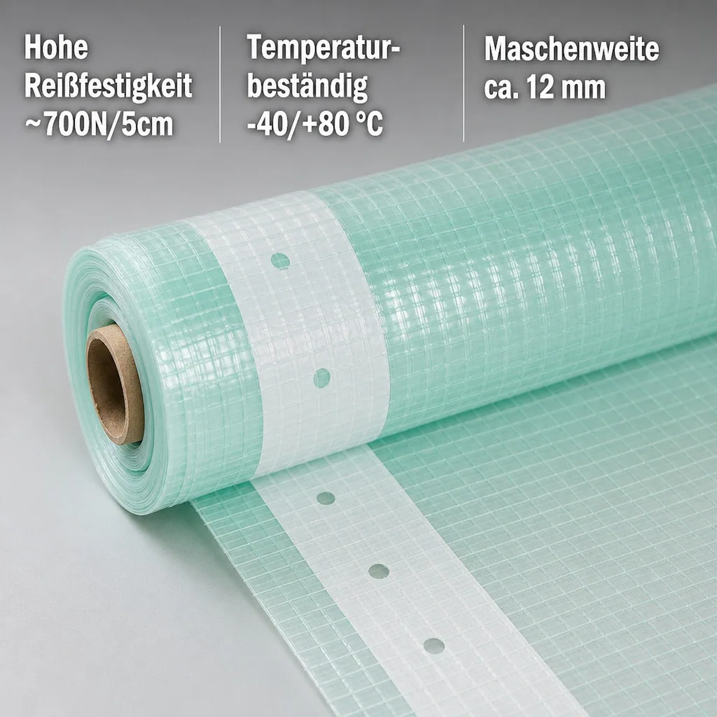 Gitterfolie m. Nagelrand 4 Breite x 1 Meter