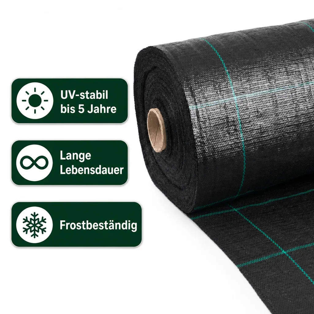 Unkrautvlies, Bodengewebe 1,5m x 1m, 100g/m²
