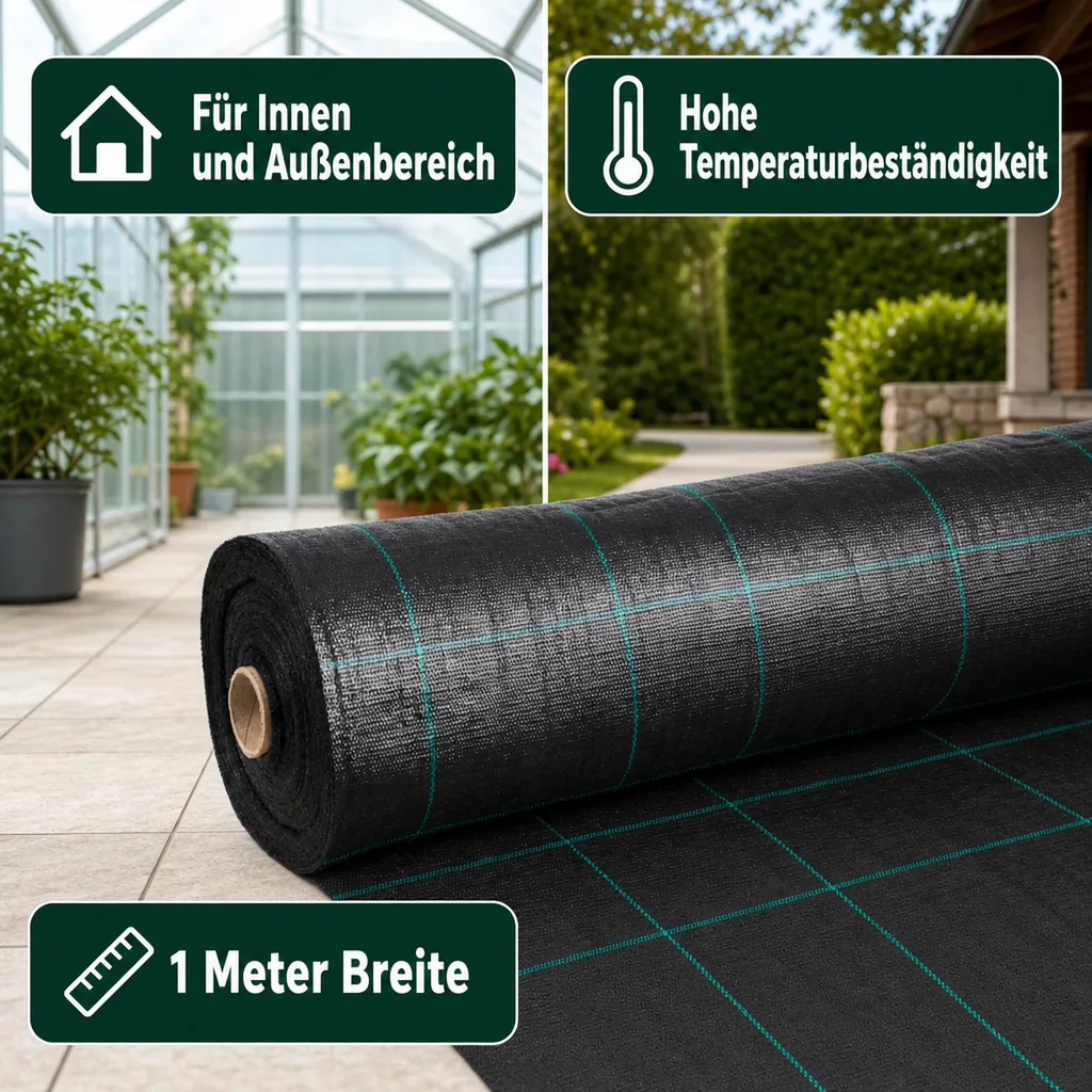 Bodengewebe, Abdeckvlies, Unkrautvlies 100g/m², 1m x 10m
