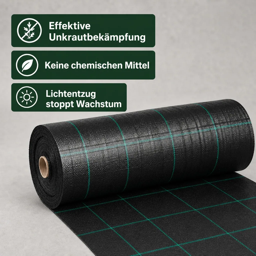Bodengewebe, Abdeckvlies, Unkrautvlies 100g/m², 1m x 10m