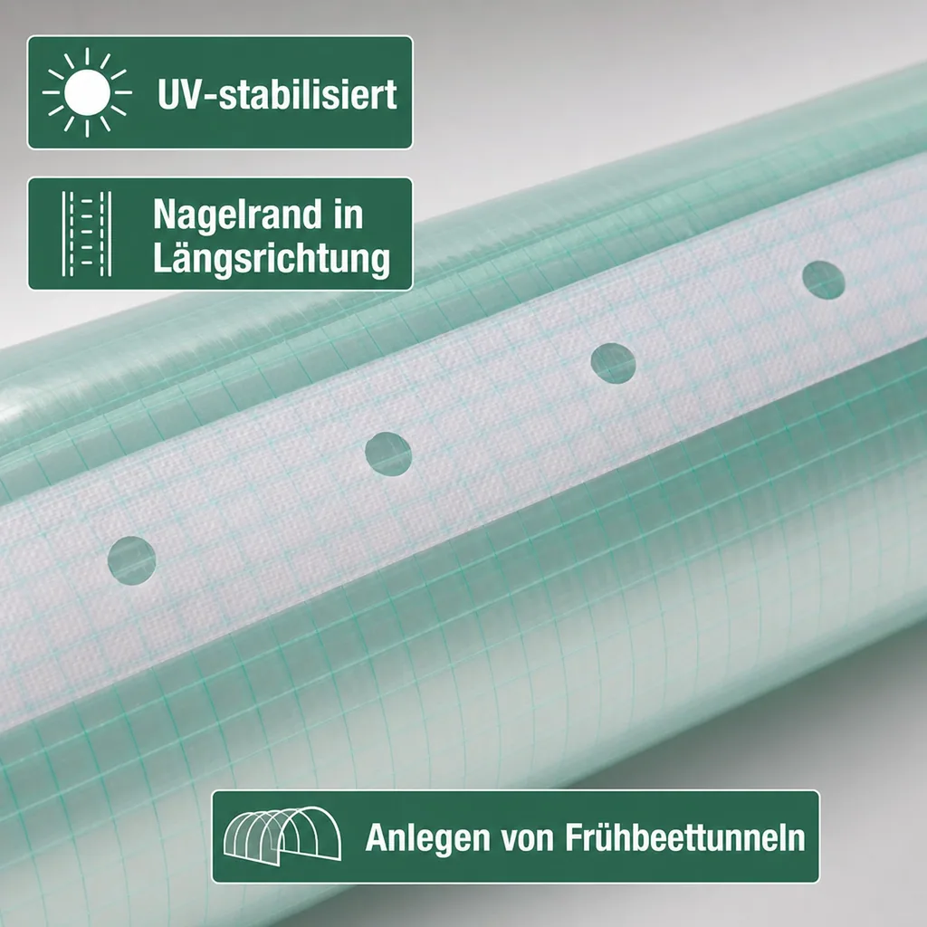 Gitterfolie m. Nagelrand 4 Breite x 6 Meter