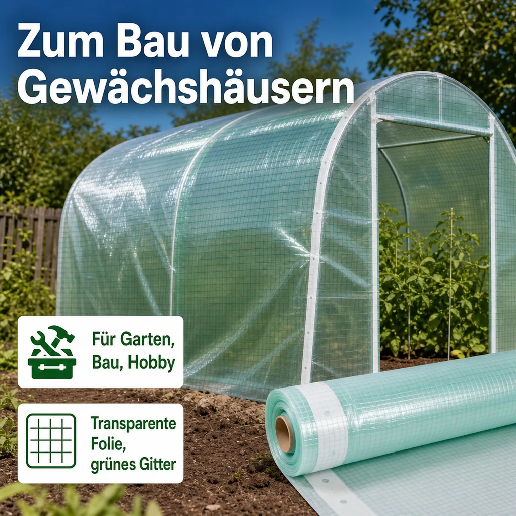 Gitterfolie m. Nagelrand 4 Breite x 6 Meter