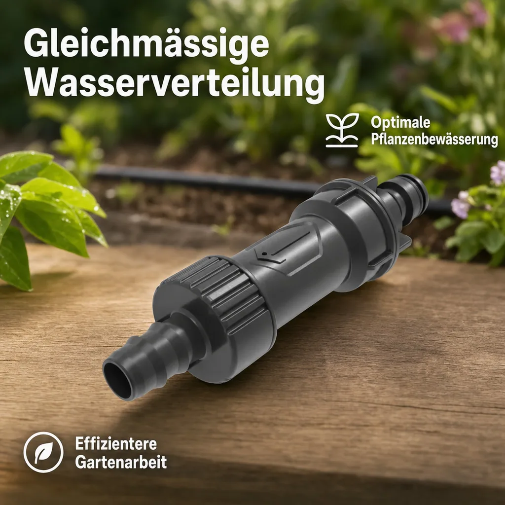 Tropfbewässerung, Druckminderer, Universalanschluss 16mm, 1.5 bar