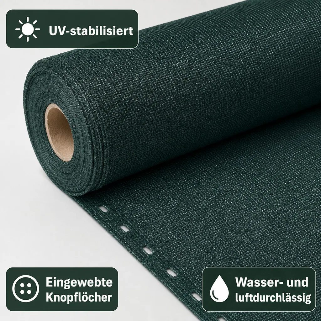 Sichtschutznetz, Windschutznetz, 1m x 5m, Zaunblende