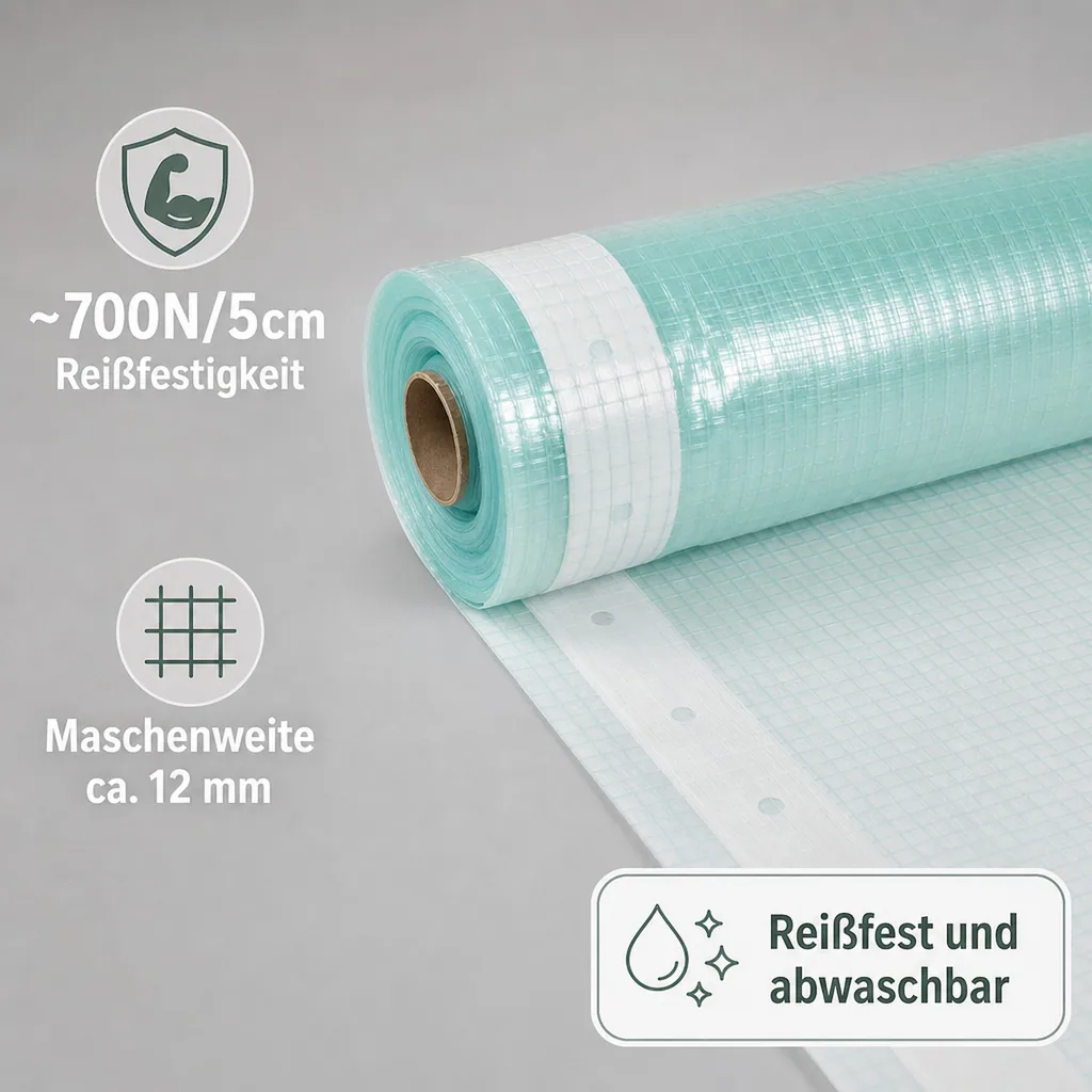Gitterfolie m. Nagelrand 4 Breite x 25 Meter