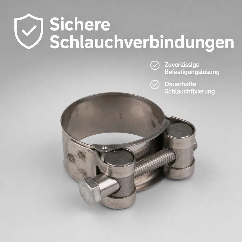 Schlauchschellen, Gelenkbolzenschellen 23-25mm, Edelstahl, DIN 3017